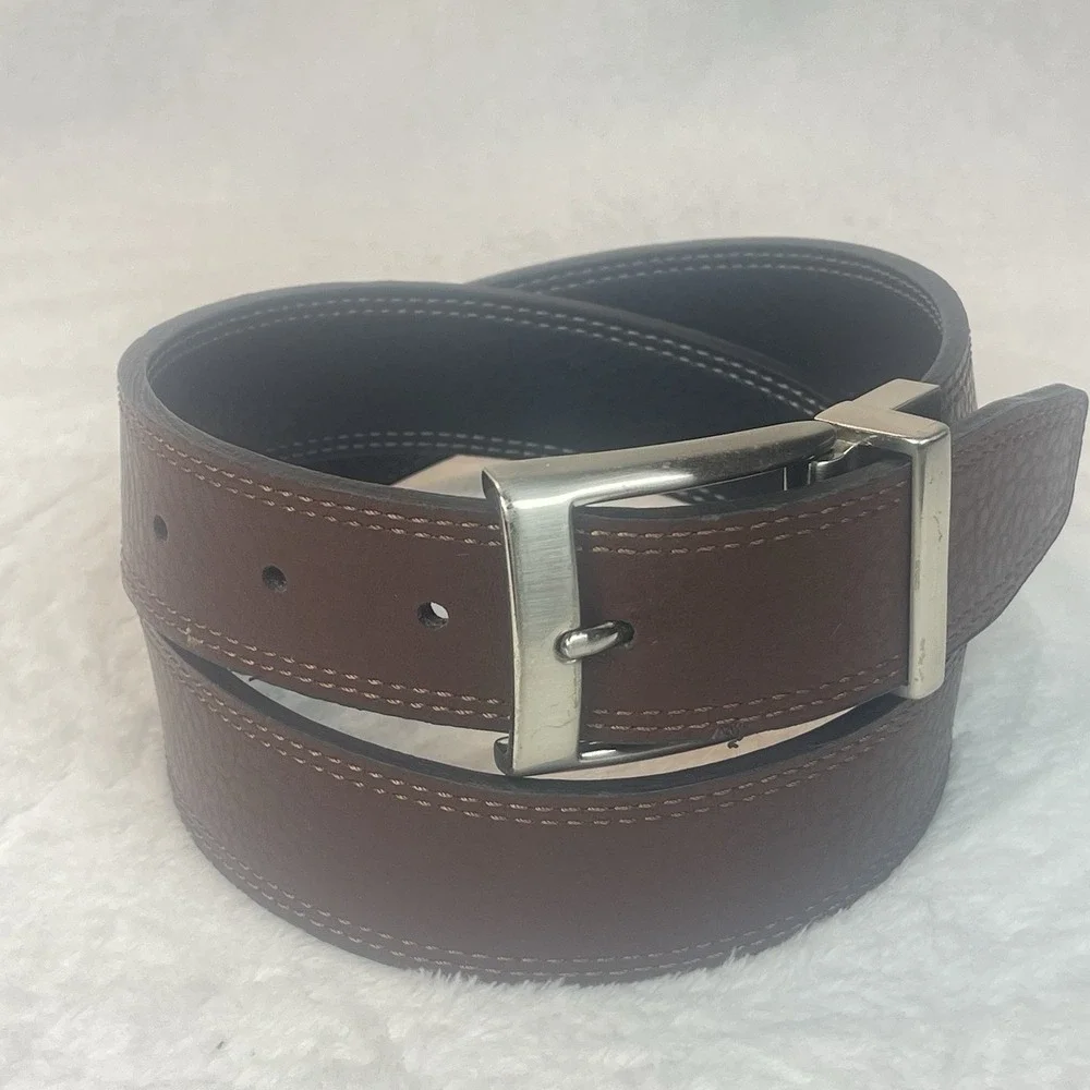 Nike Men's Reversible Belt Size 32 Black Brown 1.25